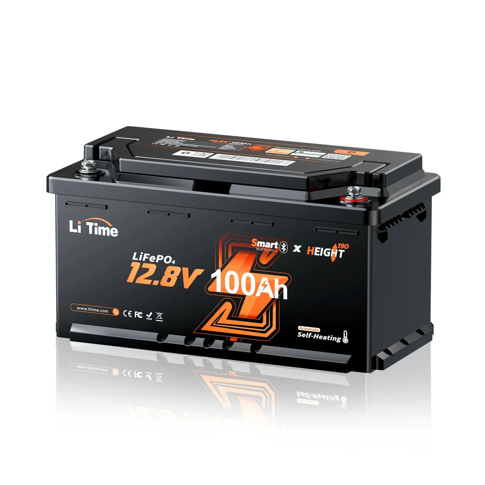 0% MwSt. LiFePO4 12V 100Ah H190 Batterie – 200A Dauerstrom für Wohnmobil-Mover mit Bluetooth, Heizung & Untersitz DIN H8 - Image 10