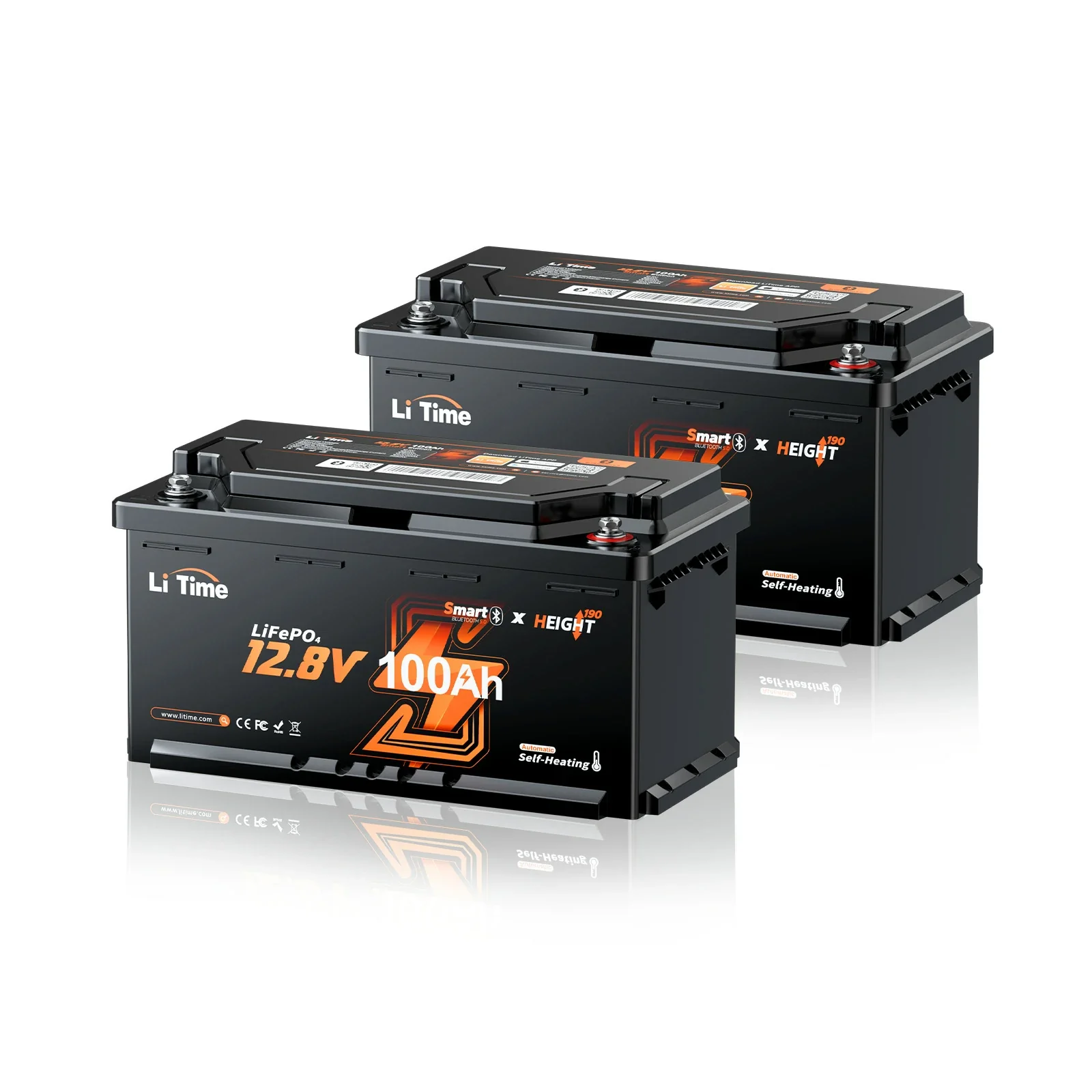0% MwSt. LiFePO4 12V 100Ah H190 Batterie – 200A Dauerstrom für Wohnmobil-Mover mit Bluetooth, Heizung & Untersitz DIN H8 - Image 11