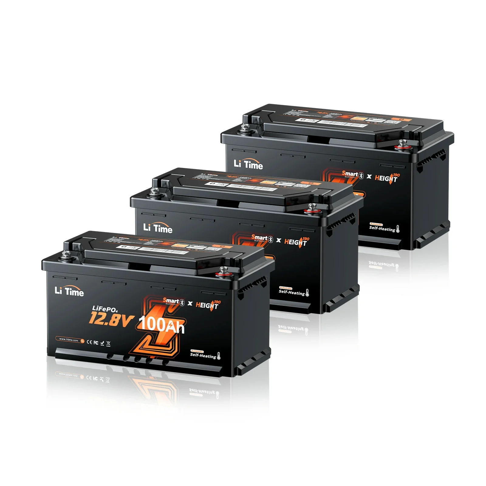 0% MwSt. LiFePO4 12V 100Ah H190 Batterie – 200A Dauerstrom für Wohnmobil-Mover mit Bluetooth, Heizung & Untersitz DIN H8 - Image 12