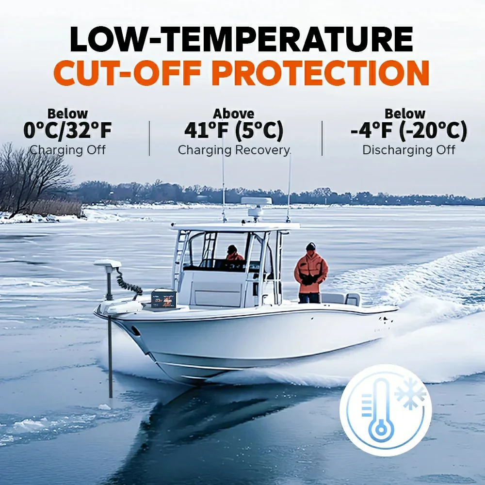 LiTime 12V 100Ah Smart LiFePO4 Marine-Batterie für elektrischen Außenbord-Trolling-Motor - Image 8