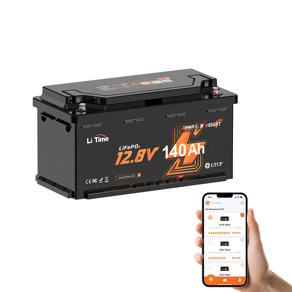 12V LiFePO4 140Ah Deep Cycle Lithium-Batterie mit Bluetooth – DIN H8 L5 (Group 49), passend für Wohnmobil-Untersitz - Image 12