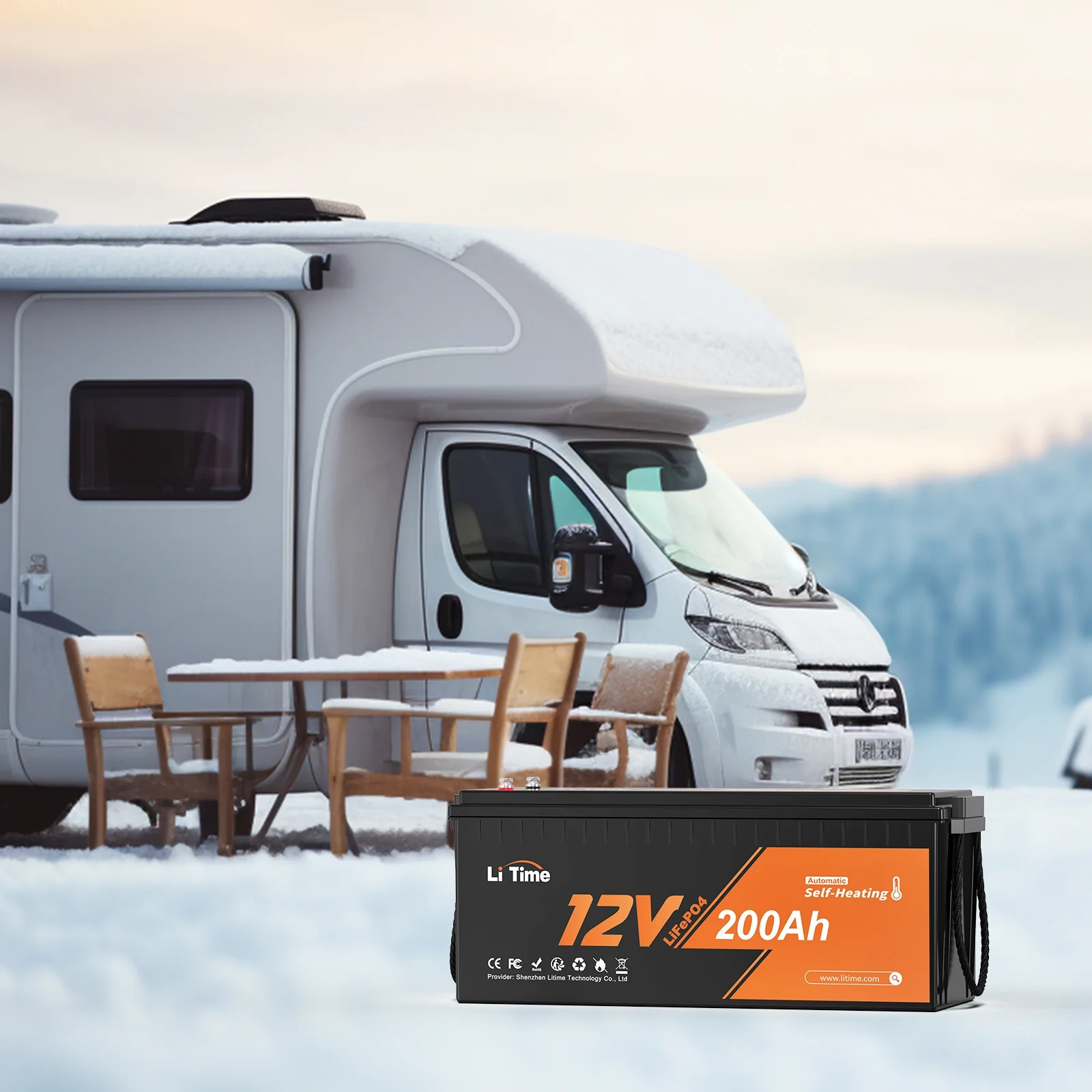 【Nicht mehr erhältlich】12V 200Ah Selbstwärmende und Low-Temp Schutz Deep Cycle LiFePO4 Batterie - Image 7