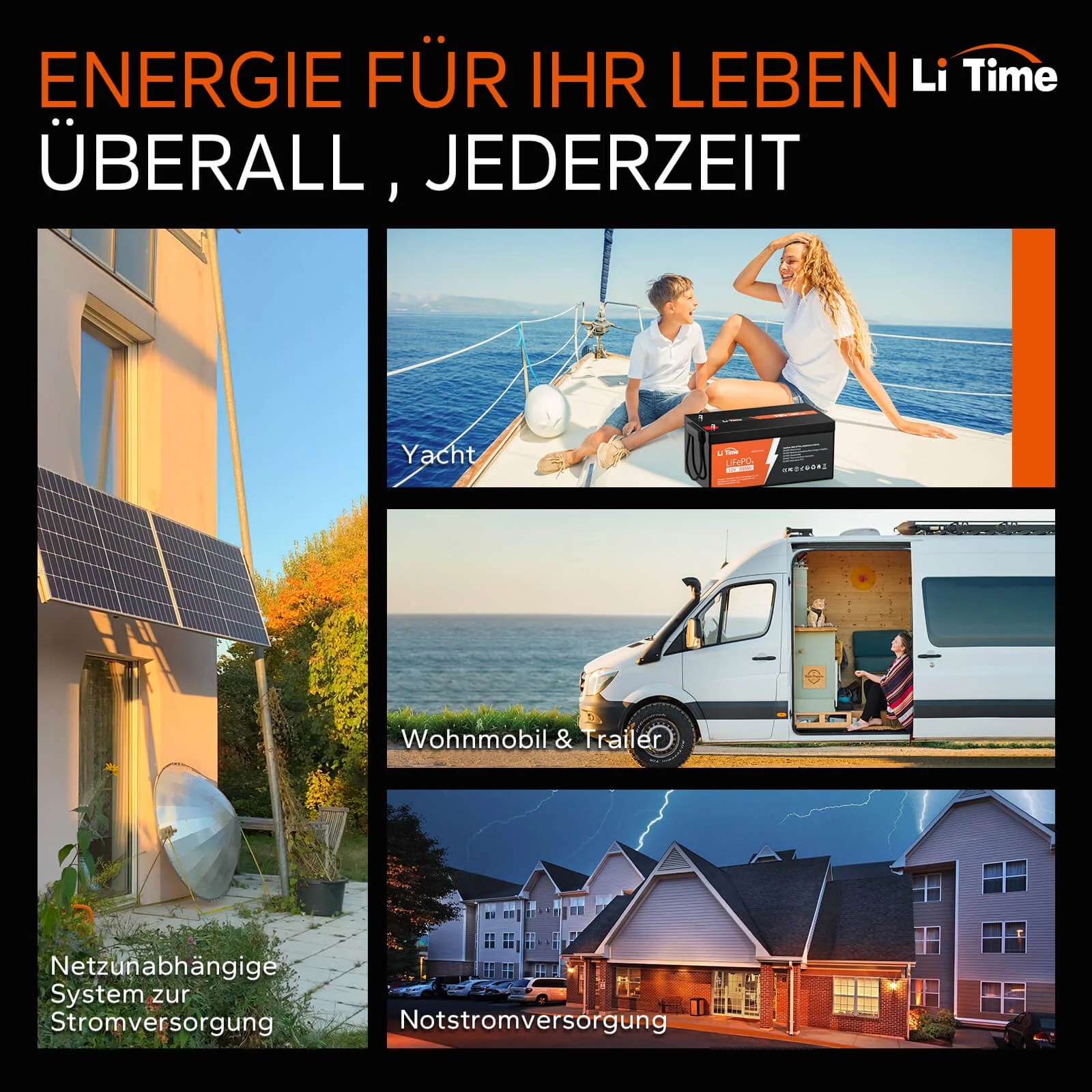 4 pack LiTime 12V 300Ah Batterien - Image 7