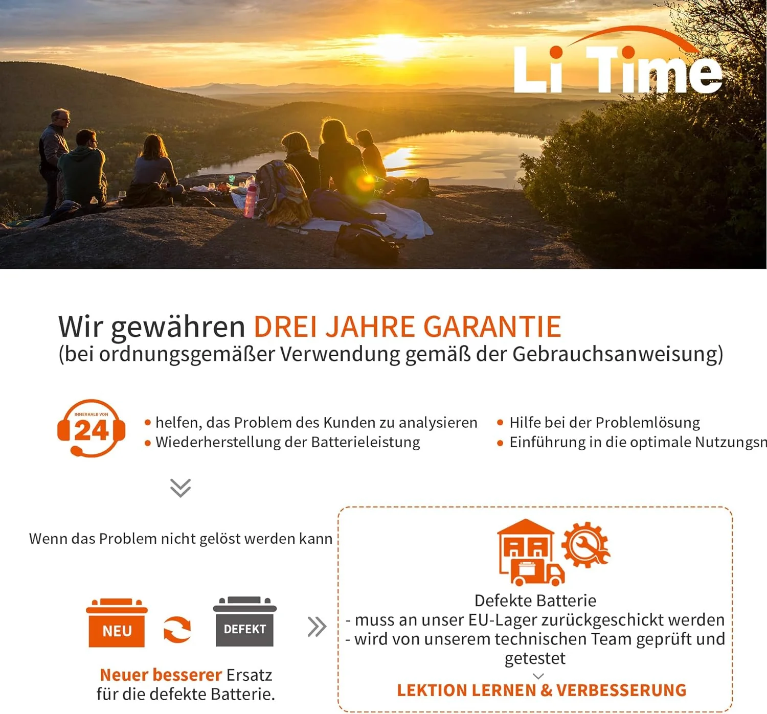 LiTime 12V 6Ah LiFePO4 Batterie, Eingebautes 6A BMS 76,8W Ausgangsleistung, 4000+ Tiefe Zyklen - Image 7