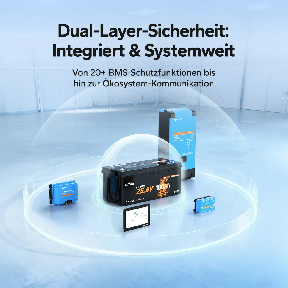 LiTime 24V 100Ah Smart ComFlex LiFePO4 – Bluetooth & Victron-kompatibel - Image 6