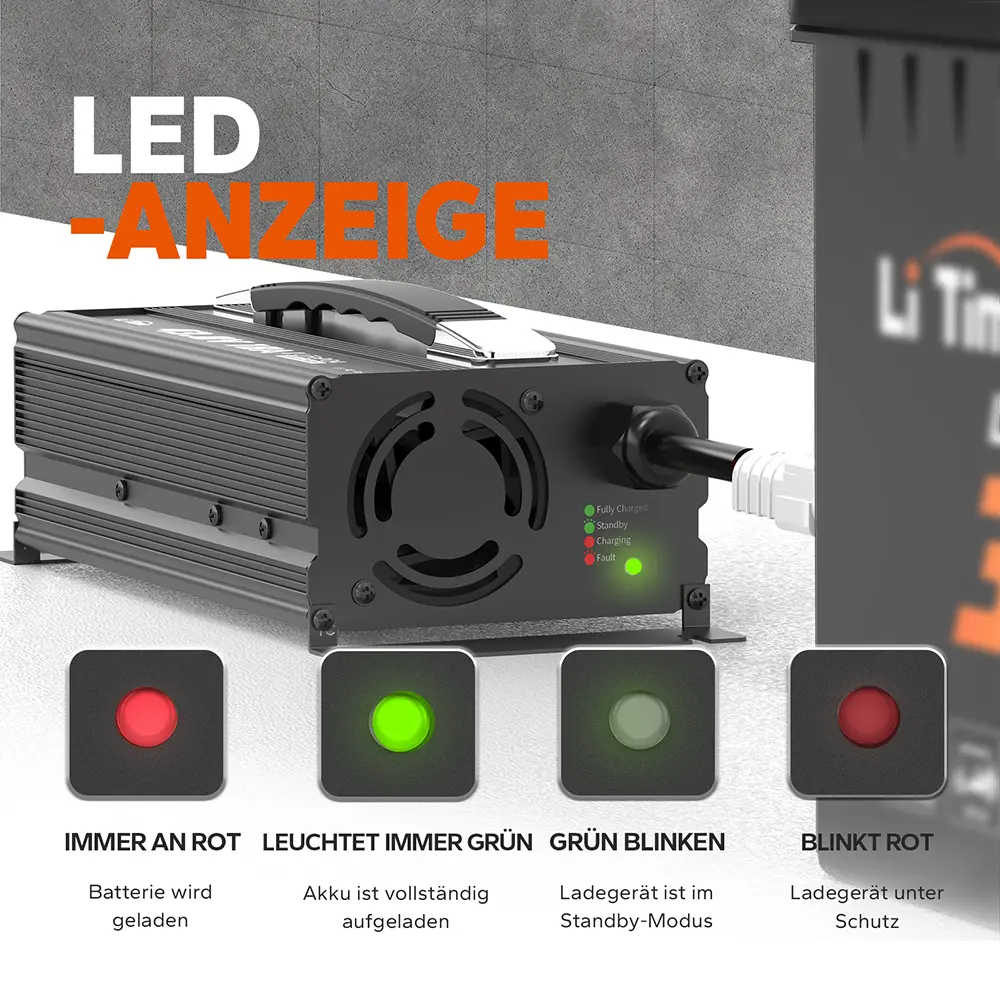 LiTime 36V/43.8V 18A Lithium Batterieladegerät - Image 3
