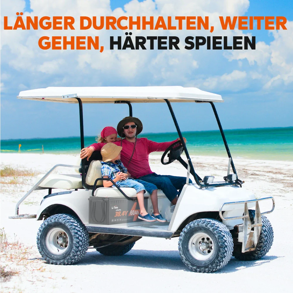 ⚡Räumungsverkauf⚡LiTime 36V 60Ah Golf Cart Deep Cycle Lithium Batterie für Golf Cart und Rasenmäher - Image 8