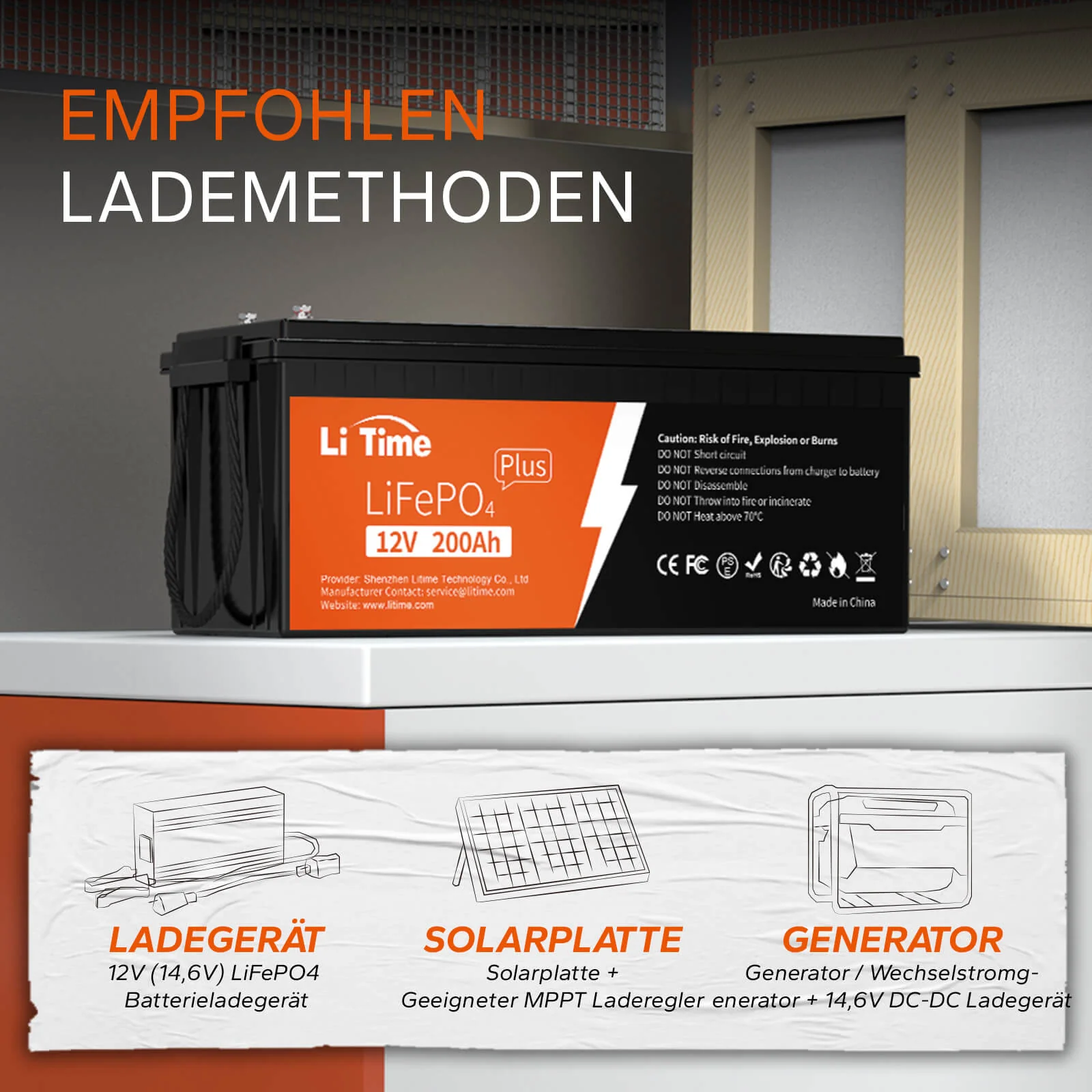 4 pack LiTime 12V 200Ah Plus Batterien - Image 6