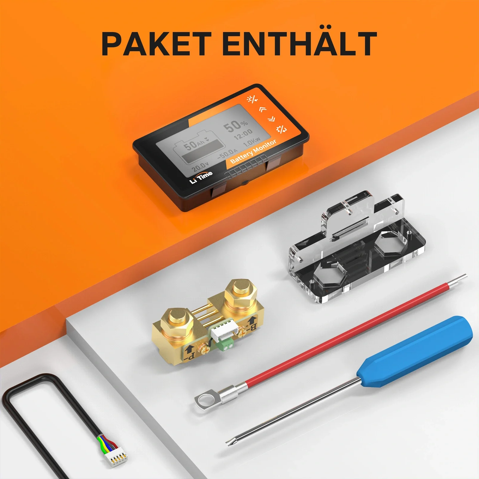 LiTime 500A Batteriewächter mit LCD-Display und Shunt - Image 7
