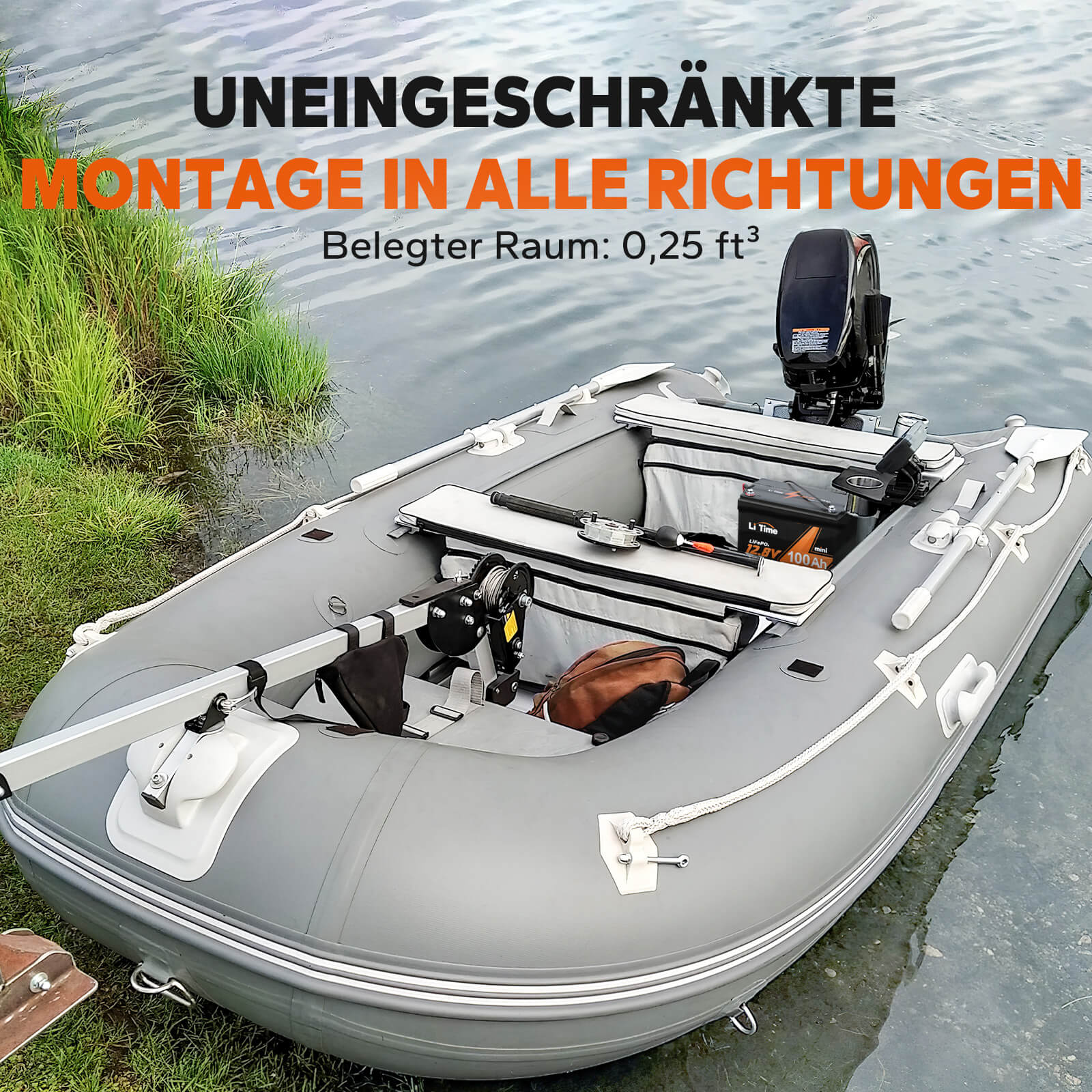 [Gebraucht-Like New] LiTime 12V 100Ah MINI LiFePO4 Lithium Batterie - Image 7