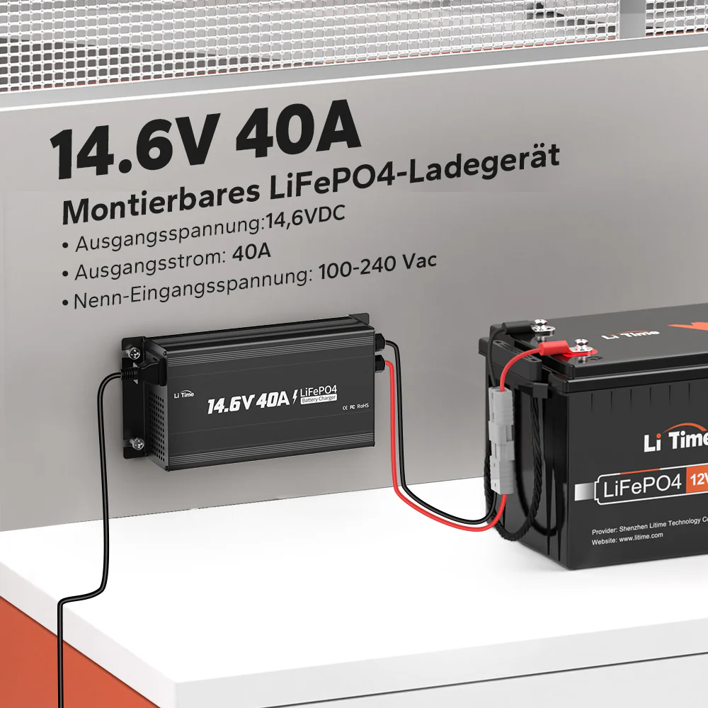 [Gebraucht-Like New] LiTime 14,6V 40A Montierbares Lithium-Batterieladegerät - Image 2