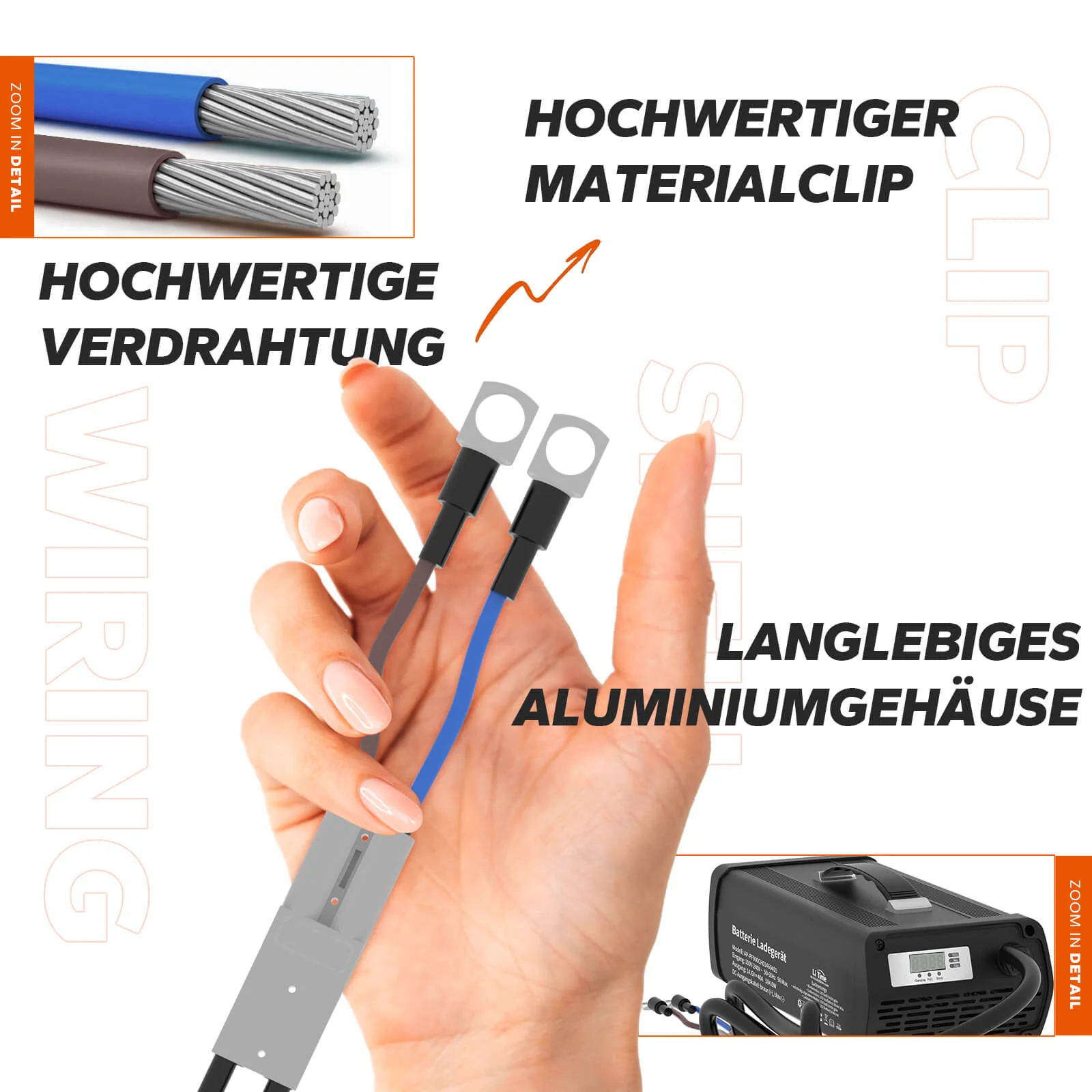 [Gebraucht] LiTime 14.6V 40A Lithium Batterieladegerät für 12V LiFePO4 Lithium Batterie - Image 6