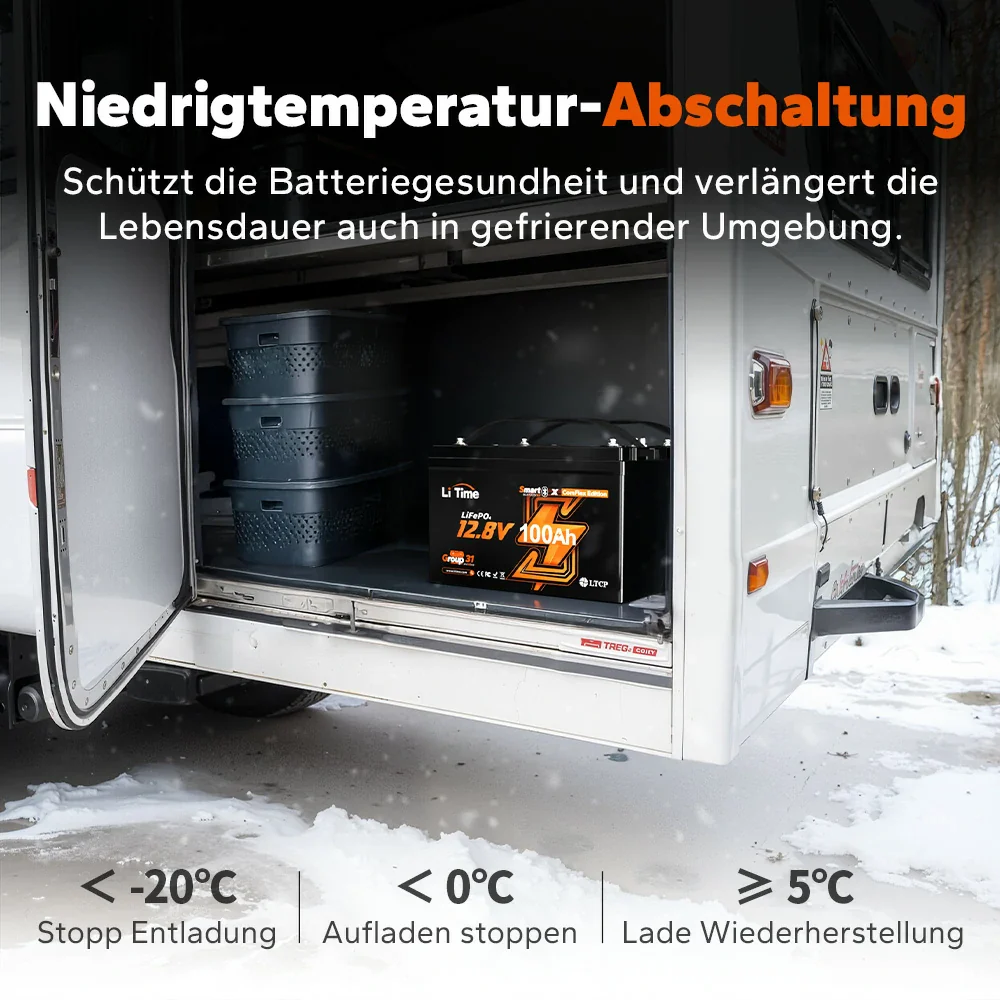LiTime 12V 100Ah Smart ComFlex Batterie mit Bluetooth & Victron-Kommunikation - Image 11