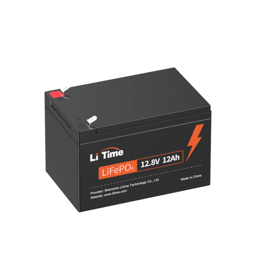 LiTime 12V 12Ah Deep Cycle LiFePO4 Lithium Batterie