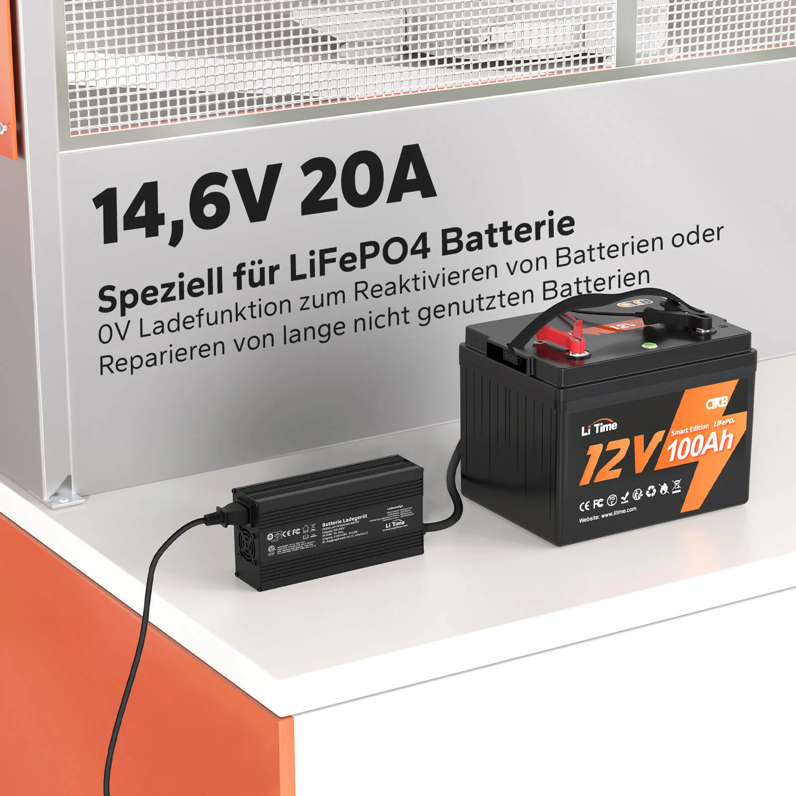 â
Gebrauchtâ
LiTime 14.6V 20A Lithium BatterieladegerĂ€t fĂŒr 12V LiFePO4 Lithium Batterie - Image 4