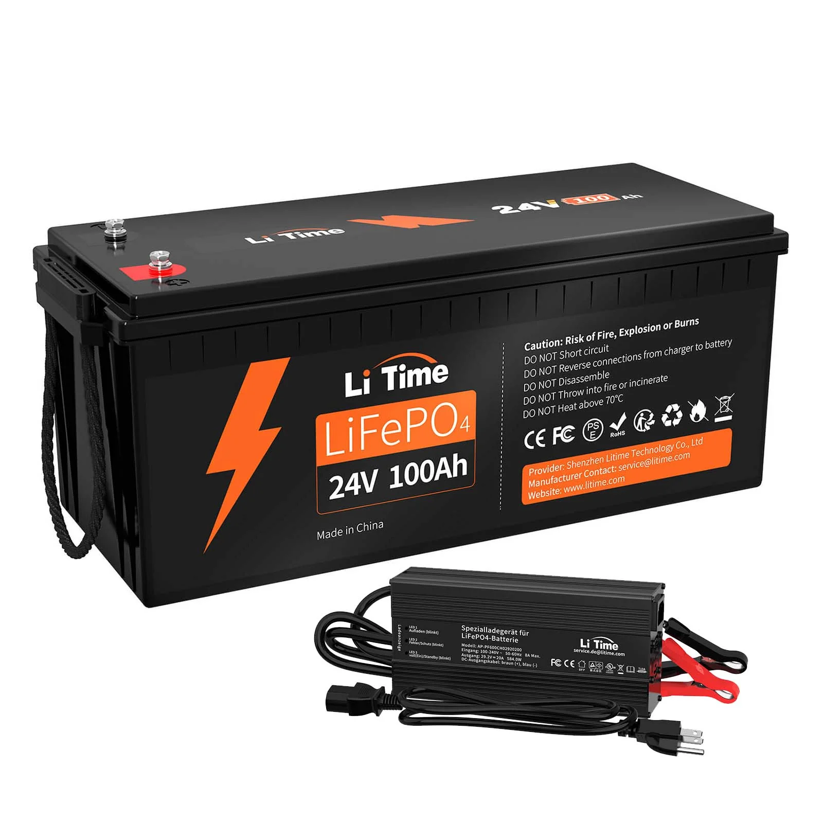 LiTime LiFePO4 24V 100Ah Deep Cycle Lithium-Ionen Batterie - Image 10